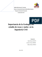 Importancia de La Geología, Suelos y Rocas en La Ingeniería Civil t3t1