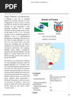 Paraná - Estado Brasileiro.