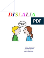 Informe Dislalia