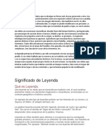 El Mito y La Leyenda Son Relatos Que Se Divulgan en Forma Oral