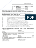 Prueba de Historia Primer Semestre Coeficiente Dos 5 Año Básico 2019 Nee