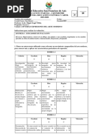 Evaluación I Parcial 9no Basica