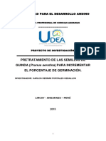 Pretratamiento de Las Semillas de Guinda (Prunus Serotina) para Incrementar El Porcentaje de Germinación