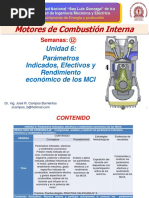 2018-II - MCI-Semana 12-Unidad 6 - Parámetros Indicados, Efectivos y Rendimiento Económico de Los MCIA