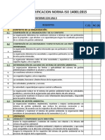 Lista Verificacion Norma ISO 14001