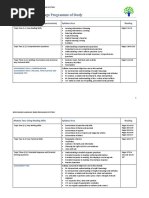 Cambridge IGCSE First Lang English Programme of Study