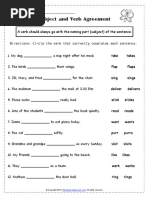 Subject and Verb Agreement 2