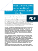 Kamu Pernah Minder Karena Penampilanmu Diejek Teman