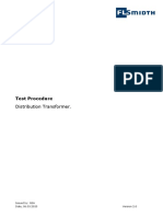 Test Procedure: Distribution Transformer