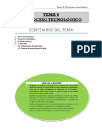 Tema 0. El Proceso Tecnológico