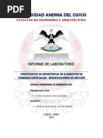 Coeficientes de Resistencia Modificaciones de Seccion