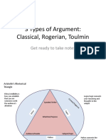 3 Types of Argument: Classical, Rogerian, Toulmin: Get Ready To Take Notes