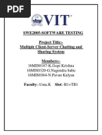 Swe2005-Software Testing Project Title:-Multiple Client-Server Chatting and Sharing System Members