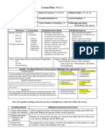 Lesson Plan: Week 1: Period) - Worksheets (90 Copies)