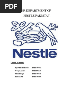 HR Department of Nestle Pakistan: Group Members