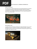 Tipos de Maquinas Usadas en La Mineria Subterranea