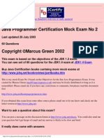 Java Programmer Certification Mock Exam No 2: Exam Simulator With Lots of Study Material