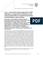 CD4+ T Cell Recovery During Suppression of HIV Replication An International Comparison of The Immunological Efficacy of Antiretroviral Therapy in North America Asia and Africa 2015