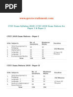 CTET Exam Syllabus 2018 - CTET 2018 Exam Pattern For Paper 1 & Paper 2