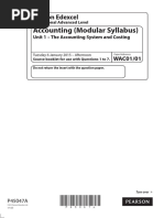 Accounting (Modular Syllabus) : Pearson Edexcel