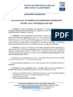 Metodologie Transferuri 2019 2020