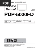 Pioneer Pdp-5020fd SM