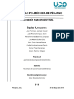 Agentes de Descomposición en Alimentos