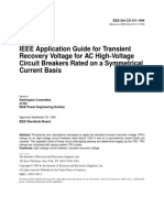 IEEE Application Guide For Transient Recovery Voltage For AC High-Voltage Circuit Breakers Rated On A Symmetrical Current Basis