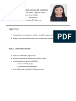 Curriculum Vitae Rachelle Anne Enriquez