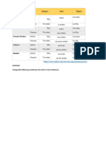 English Grammar Notes: Active Voice To Passive Voice