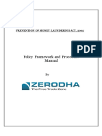 Zerodha PMLA Policy