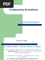 Fundamentos de Auditoria - El Informe de Auditoria