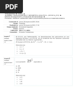 Pre-Tarea - Resolver Cuestionario Sobre Conocimientos Previos en Matemática Básica