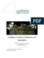 La Mujer y El Amor en Bécquer y en Baudelaire: M Del Rosario Delgado Suárez