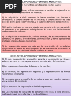 Actos y Operaciones Mercantiles IV