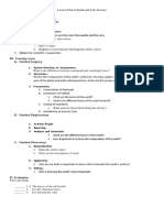 Lesson Plan in Science 6 Layers of The Earth Maann Bautista