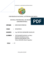 Informe de Espectrofotómetro