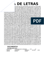 Sopa de Letras: Documentos Extraproto