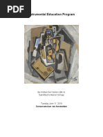 Instrumental Education Program: by Kristian Del Cantero (BA 3) Submitted To Marion Schaap