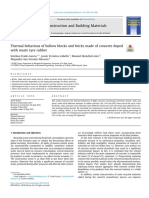 Thermal Behaviour of Hollow Blocks and Bricks Made of Concrete Doped With Waste Tyre Rubber2018construction and Building Materials PDF