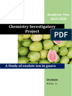 A Study of Oxalate Ion in Guava