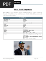 Famous People Virat Kohli