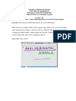 Keywords: Deterministic and Random Signals, Even and Odd Signals