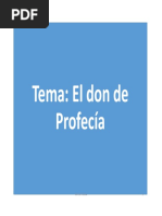 El Don de Profecia