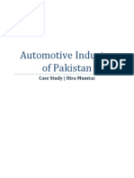 Automotive Industry of Pakistan: Case Study - Hira Mumtaz