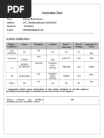 Resume Format