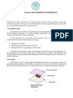 Strain Measurement MEASUREMENT EXPERIMENT: 1. Object