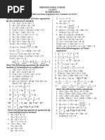 Linear Equation in Two Variables