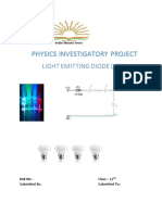 Physics Investigatory Project: Light Emitting Diode (Led)