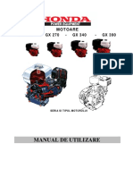 Carte - Tehnica - Motor - Honda - GX 240 - 270 - 340 - 390 PDF